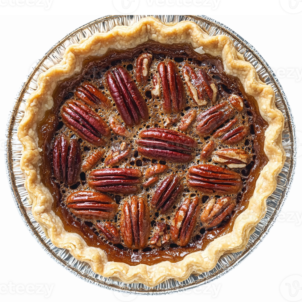 Deliciously Baked Pecan Pie with Golden Crust and Glazed Pecans ry for Culinary Designs png