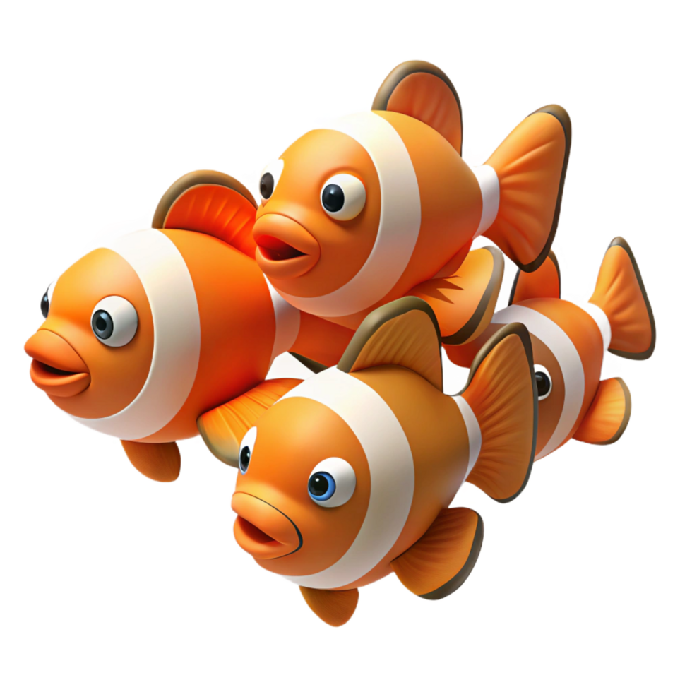 wonderful classic A school of clownfish original png