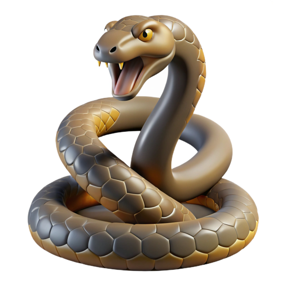 impressive rustic A rattlesnake, coiled and ready to strike high resolution png