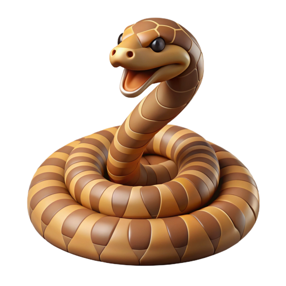 serene abstract A rattlesnake, coiled and ready to strike genuine png