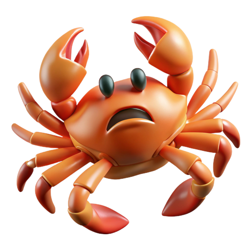 magnificent creative A crab, claws open genuine png