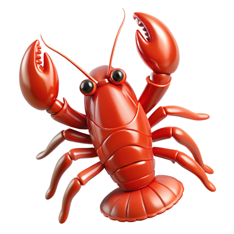 stunning creative A lobster, full body authentic png