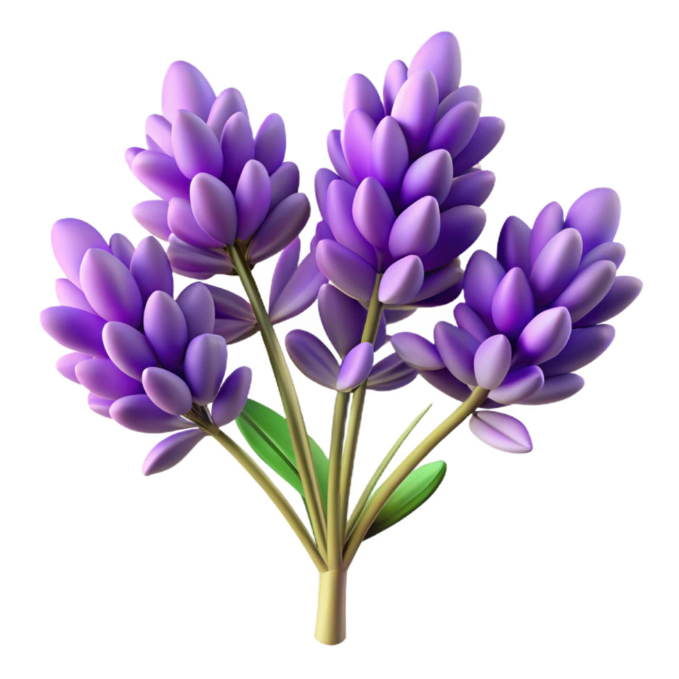 wonderful artistic Bunch of lavender flowers original png
