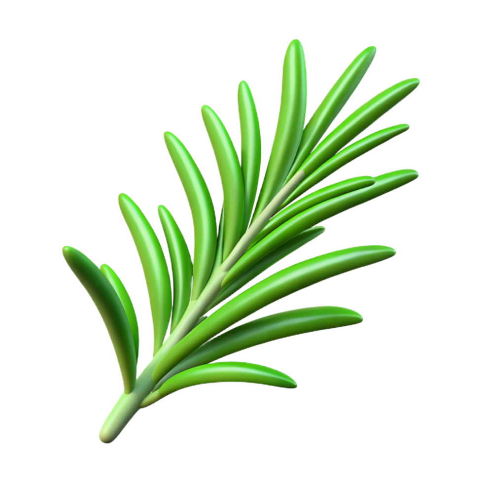 serene rustic Rosemary sprig authentic png