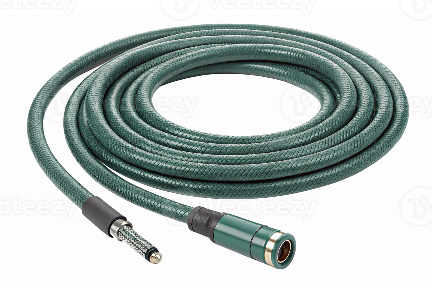 Flexible Green Water Hose with Durable Handle Perfect for Gardening and Outdoor Use png