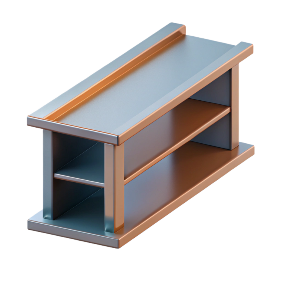 stunning abstract Steel beam, I-beam profile, structural element, original png