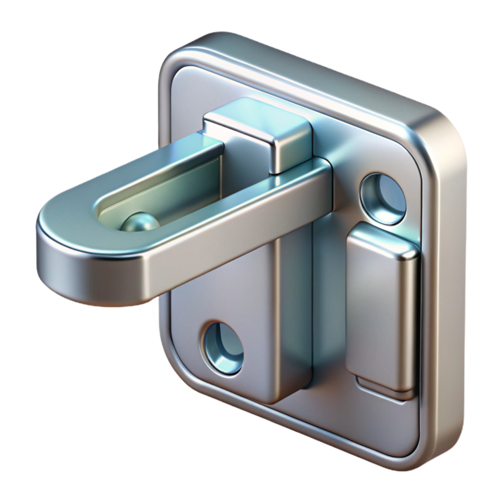 vibrant modern Window latch, chrome, contemporary style, genuine png