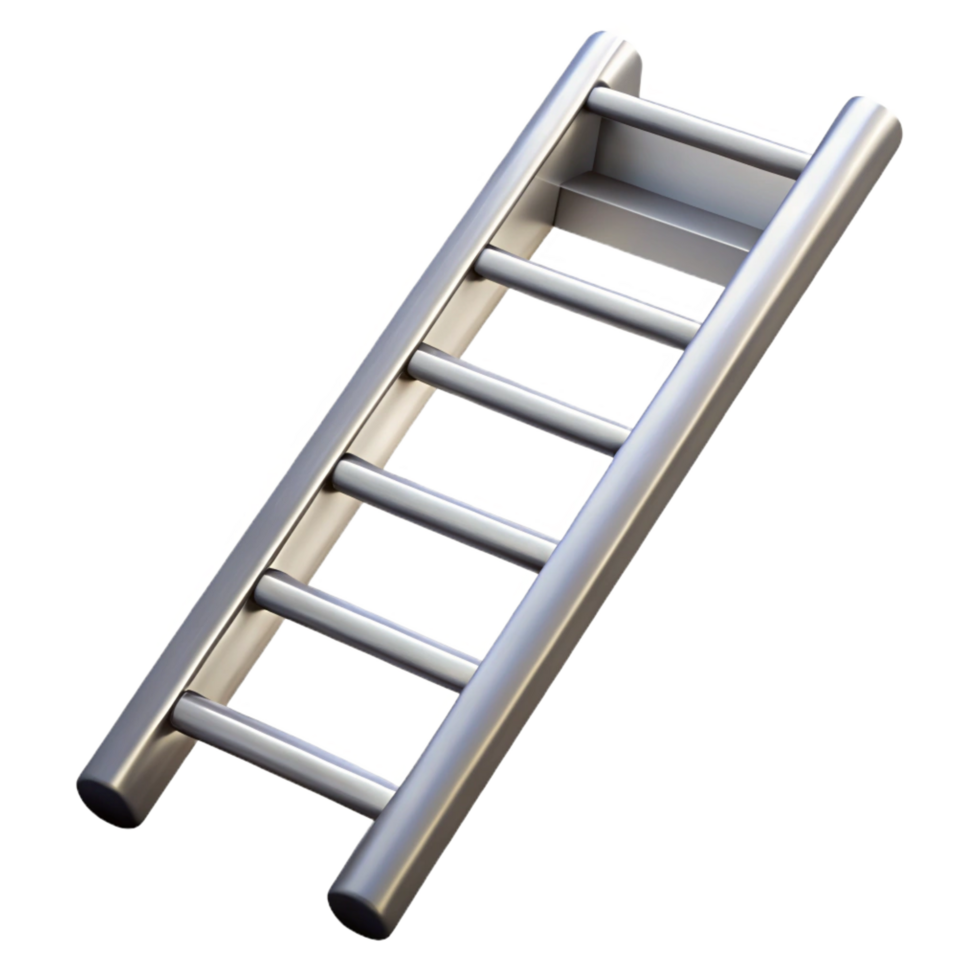 magnificent classic Ladder, aluminum, extension ladder, high resolution png