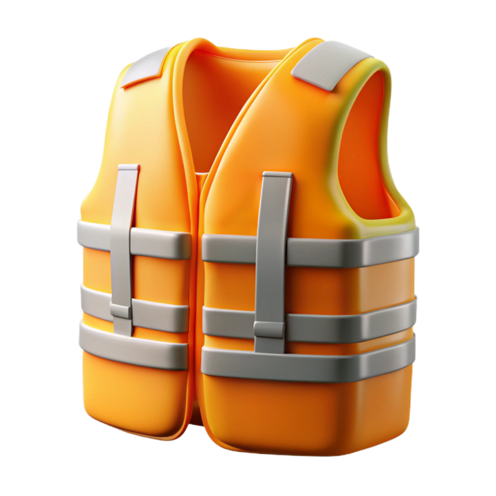 beautiful minimalist Safety vest, high-visibility vest, construction safety, detailed png