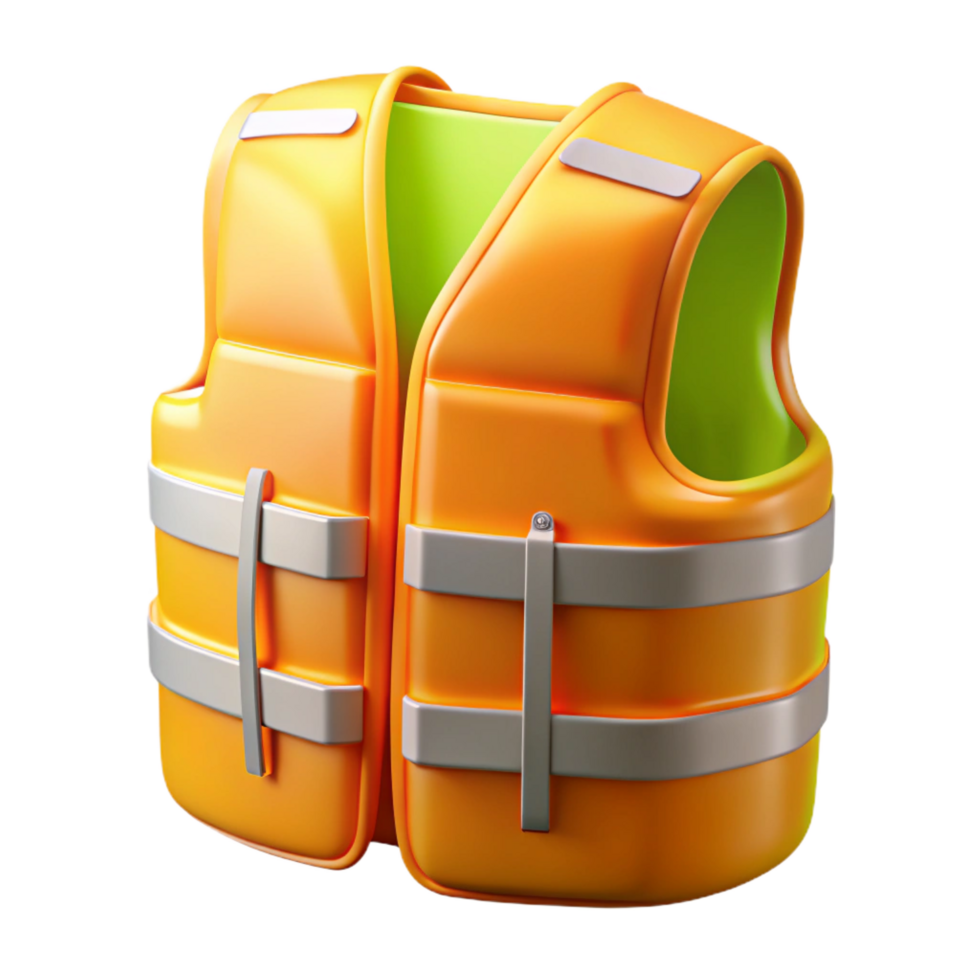 dramatic creative Safety vest, high-visibility vest, construction safety, high quality png