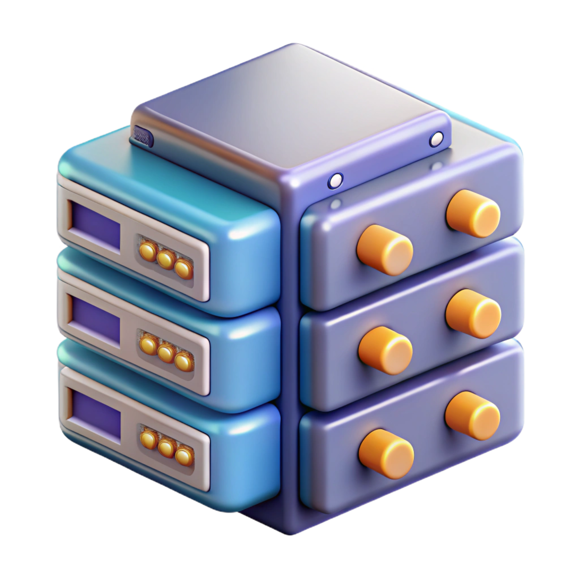 beautiful abstract Server blade with multiple processors detailed ...