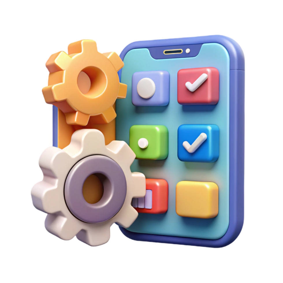dramatic minimalist Mobile app development tools icons original png