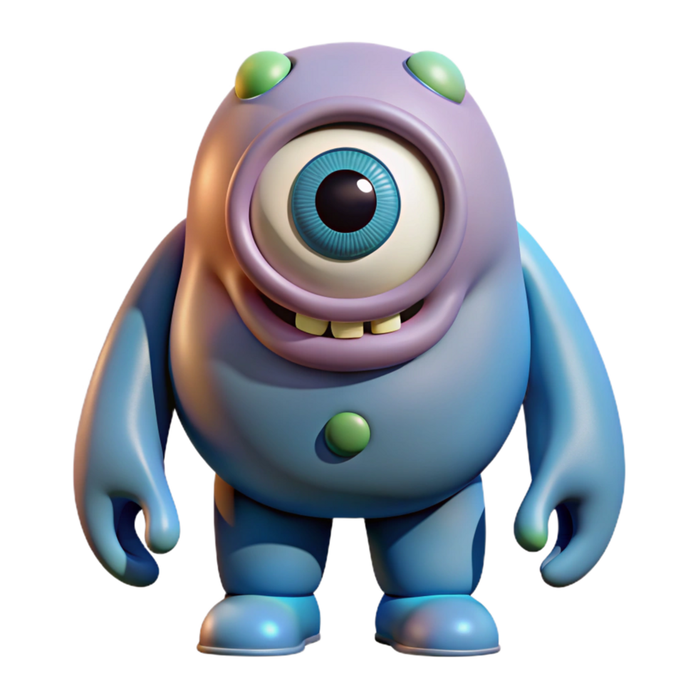 magnificent modern Cyclops, one-eyed giant, fierce, authentic png