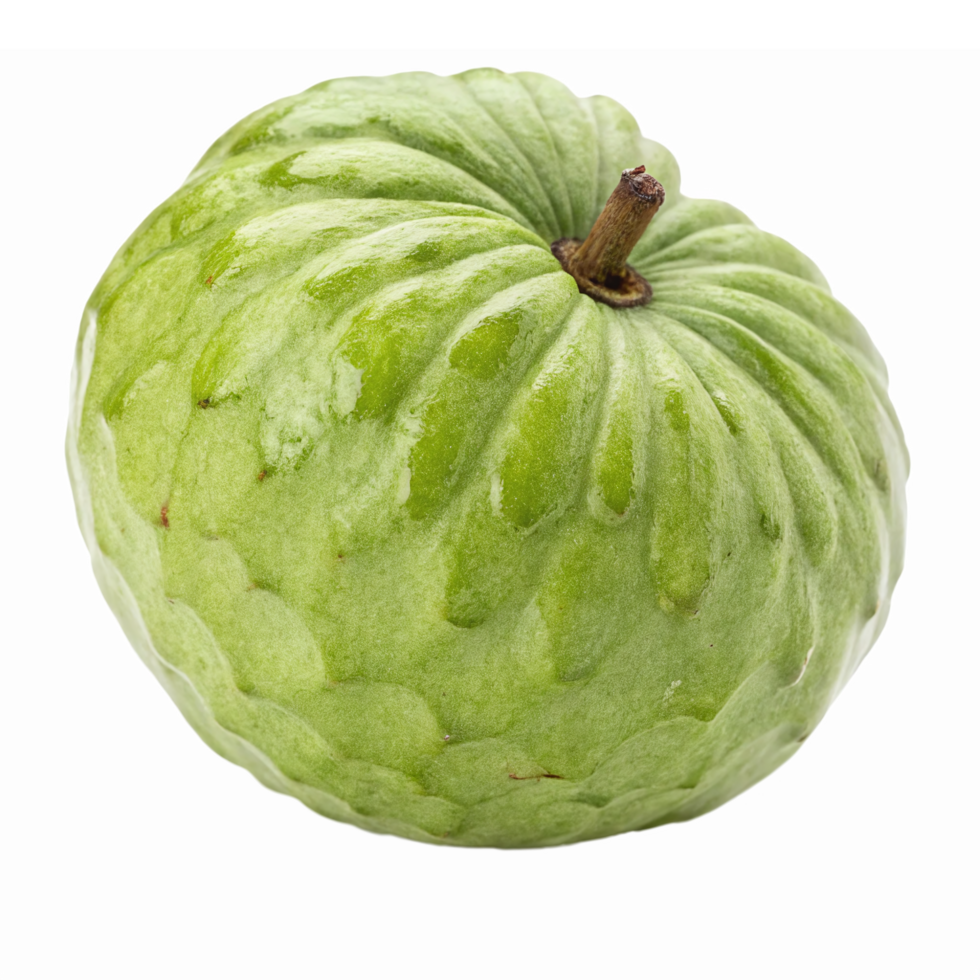 Fresh Green Cherimoya Fruit Isolated on Transparent Background for Natural Food Illustrations png