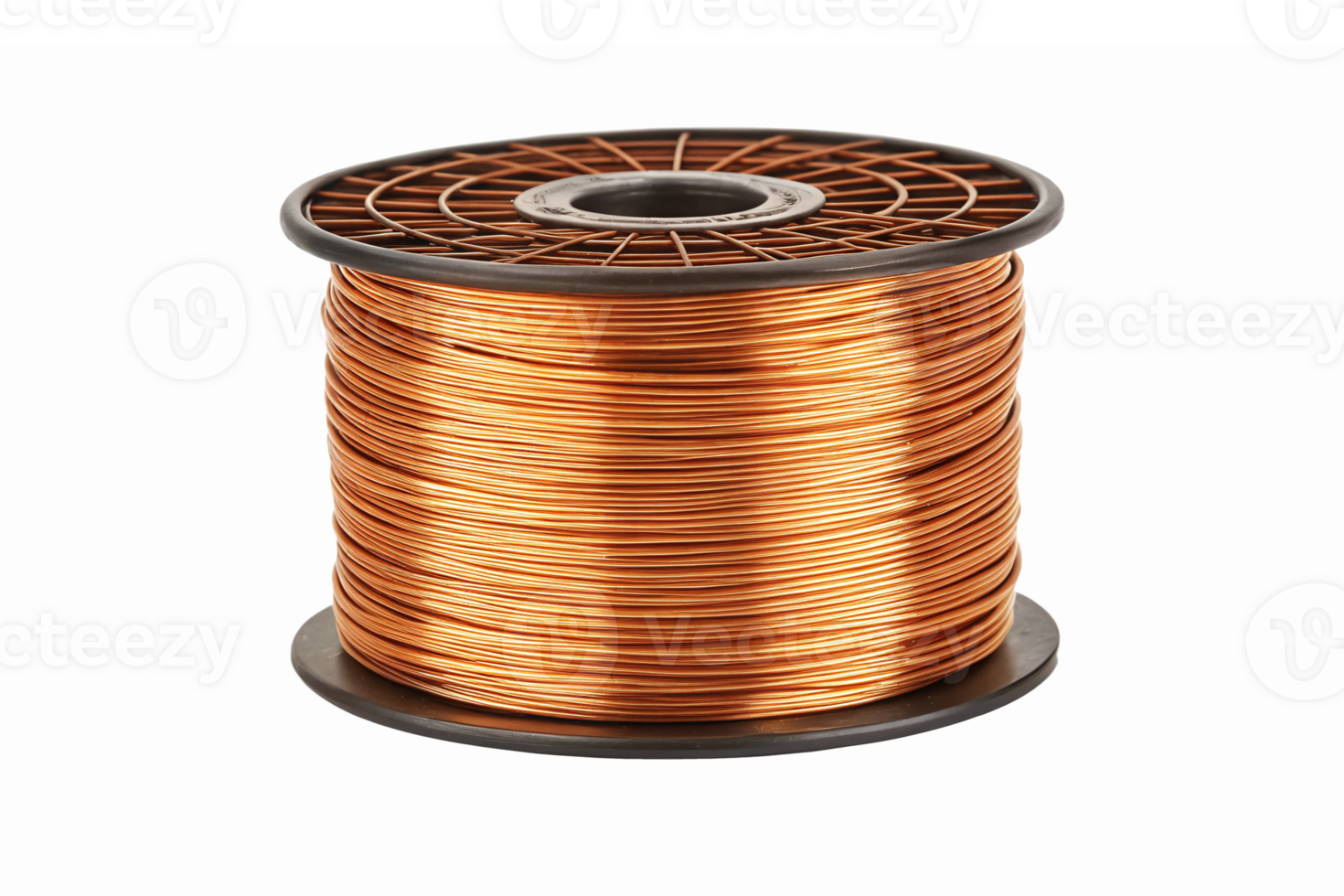 Copper Wire Spool for Electrical Projects Crafting and DIY Applications png