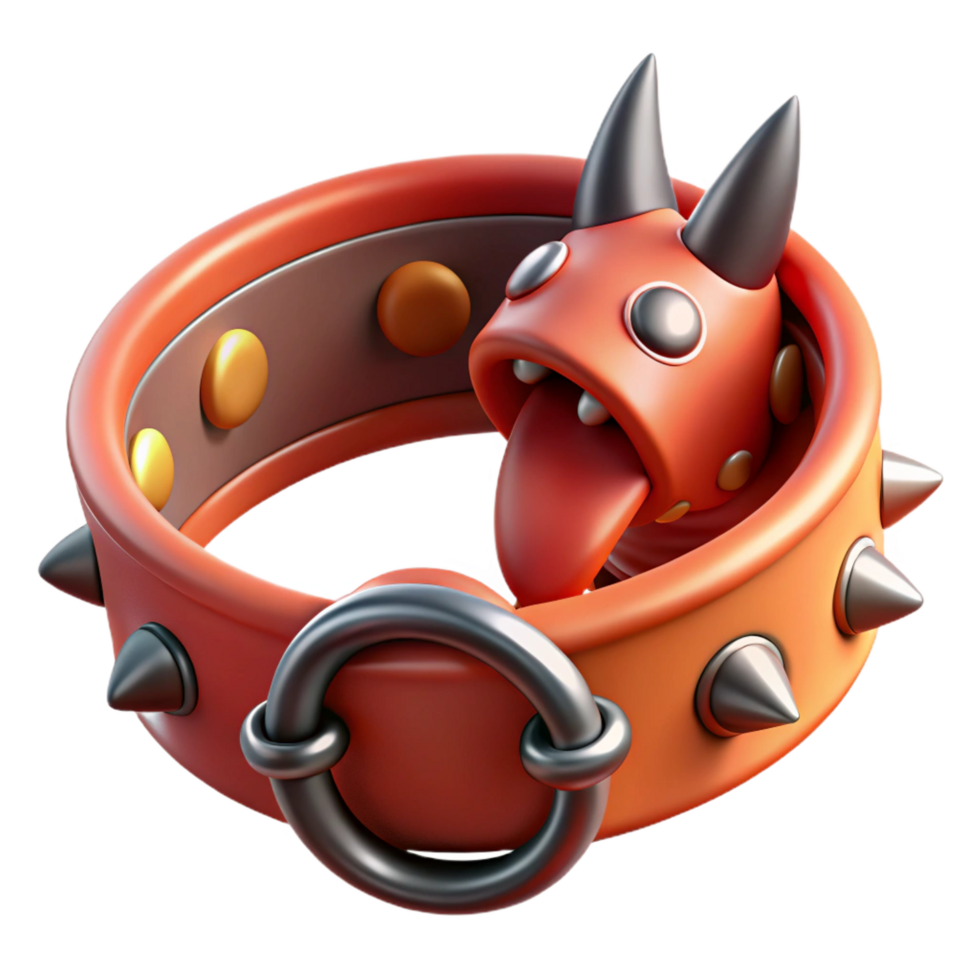 impressive traditional Cerberus' collar, restraining the beast, strong, professional png