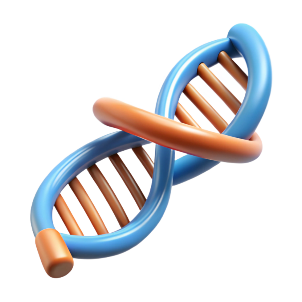 stunning rustic A DNA double helix, scientifically accurate, high quality png