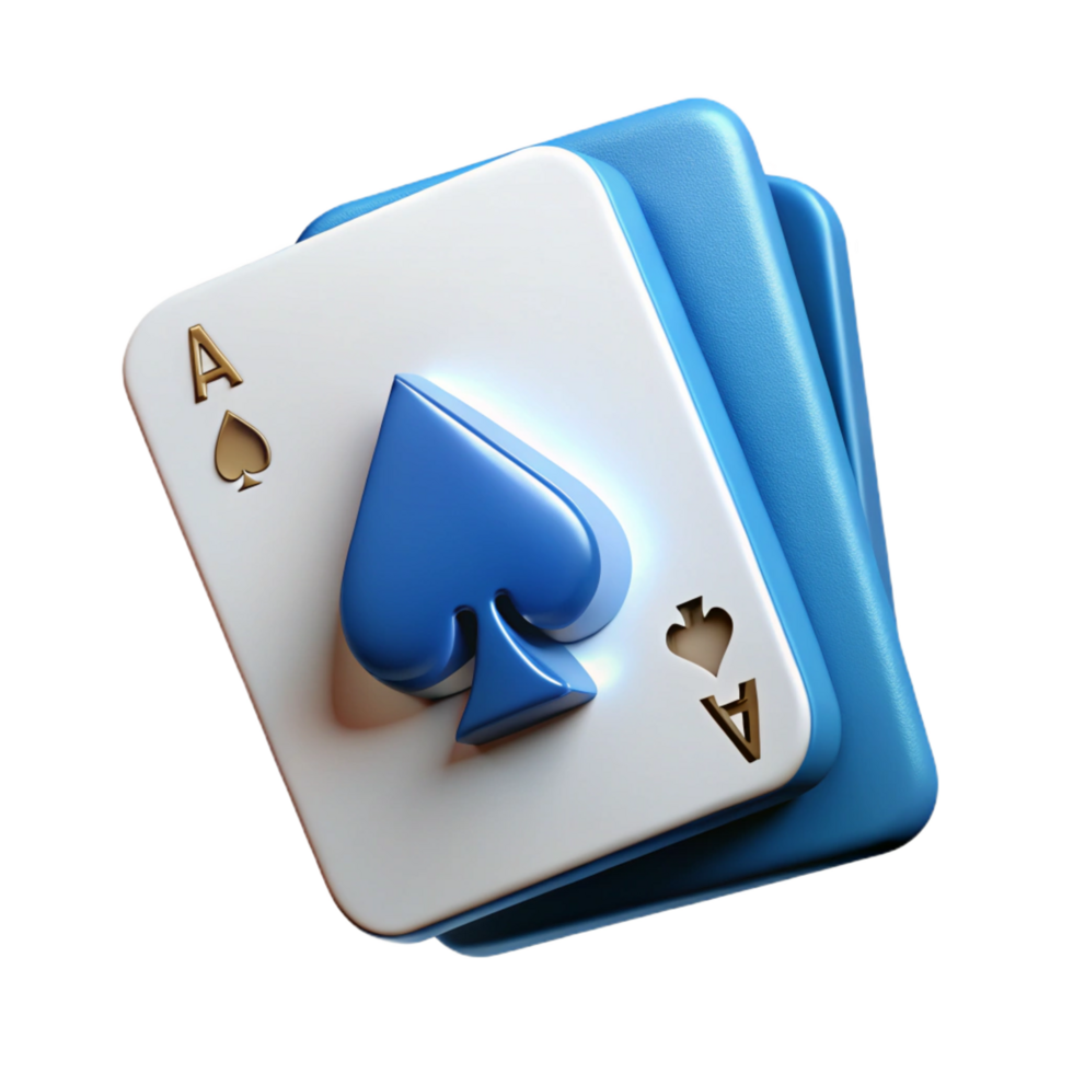 elegant abstract A single playing card, the ace of spades, high resolution png
