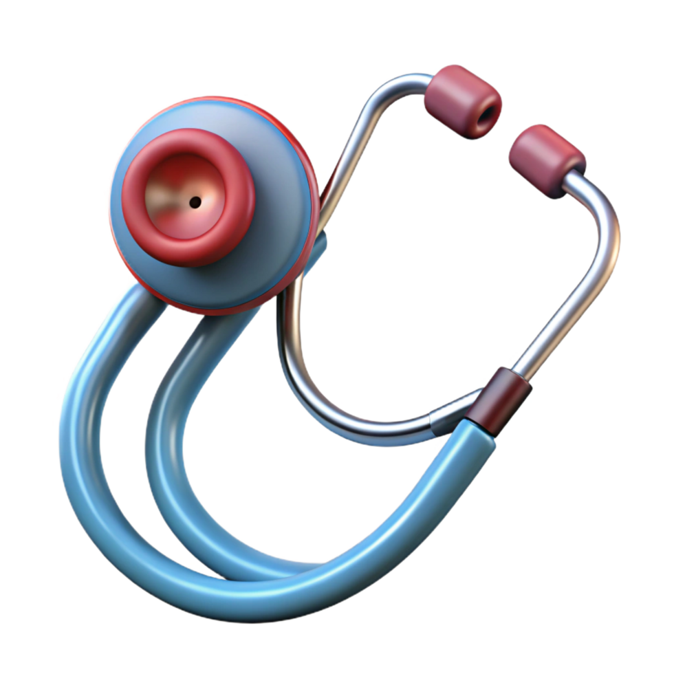 dramatic contemporary A stethoscope, classic medical instrument, genuine png