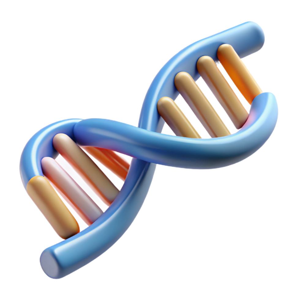 dramatic modern A DNA strand, fragmented and stylized, professional png