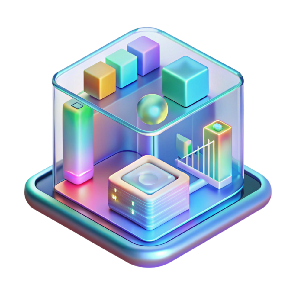 extraordinary artistic Holographic interface displaying complex data professional png