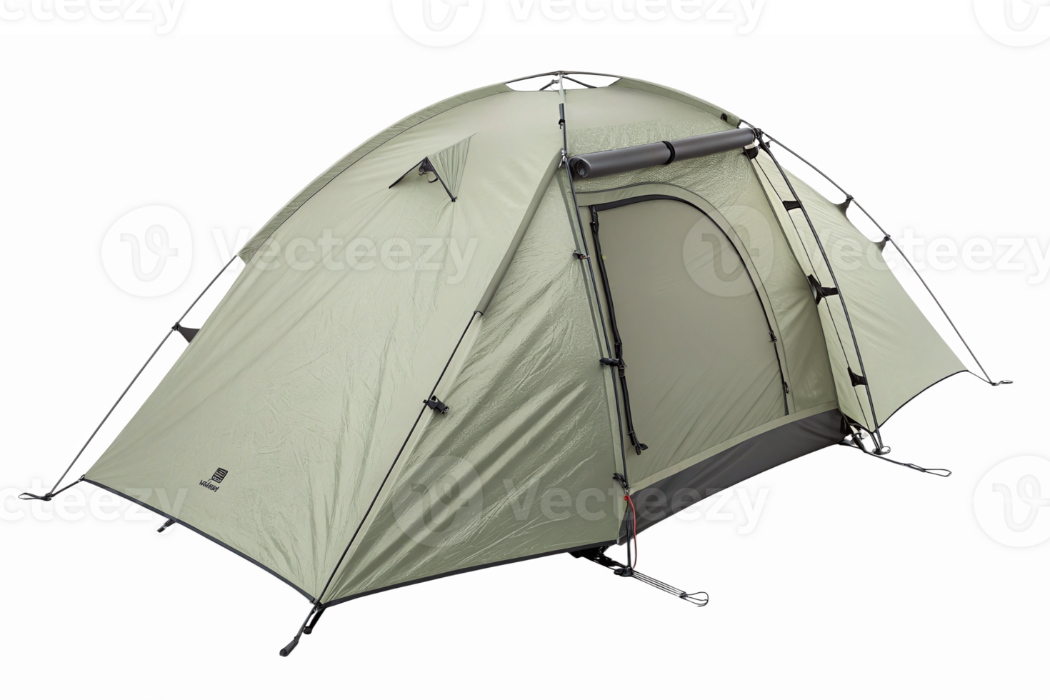 Green Outdoor Camping Tent for Hiking and Adventure with Waterproof Fabric and Easy Setup png