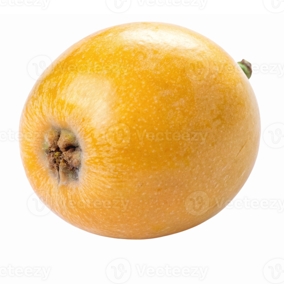 Fresh Ripe Loquat Fruit Isolated on Transparent Background for Culinary and Design Use png