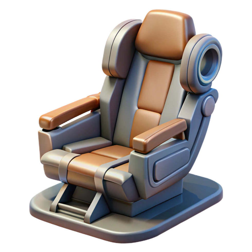 magnificent creative Spaceship cockpit chair with restraints original png