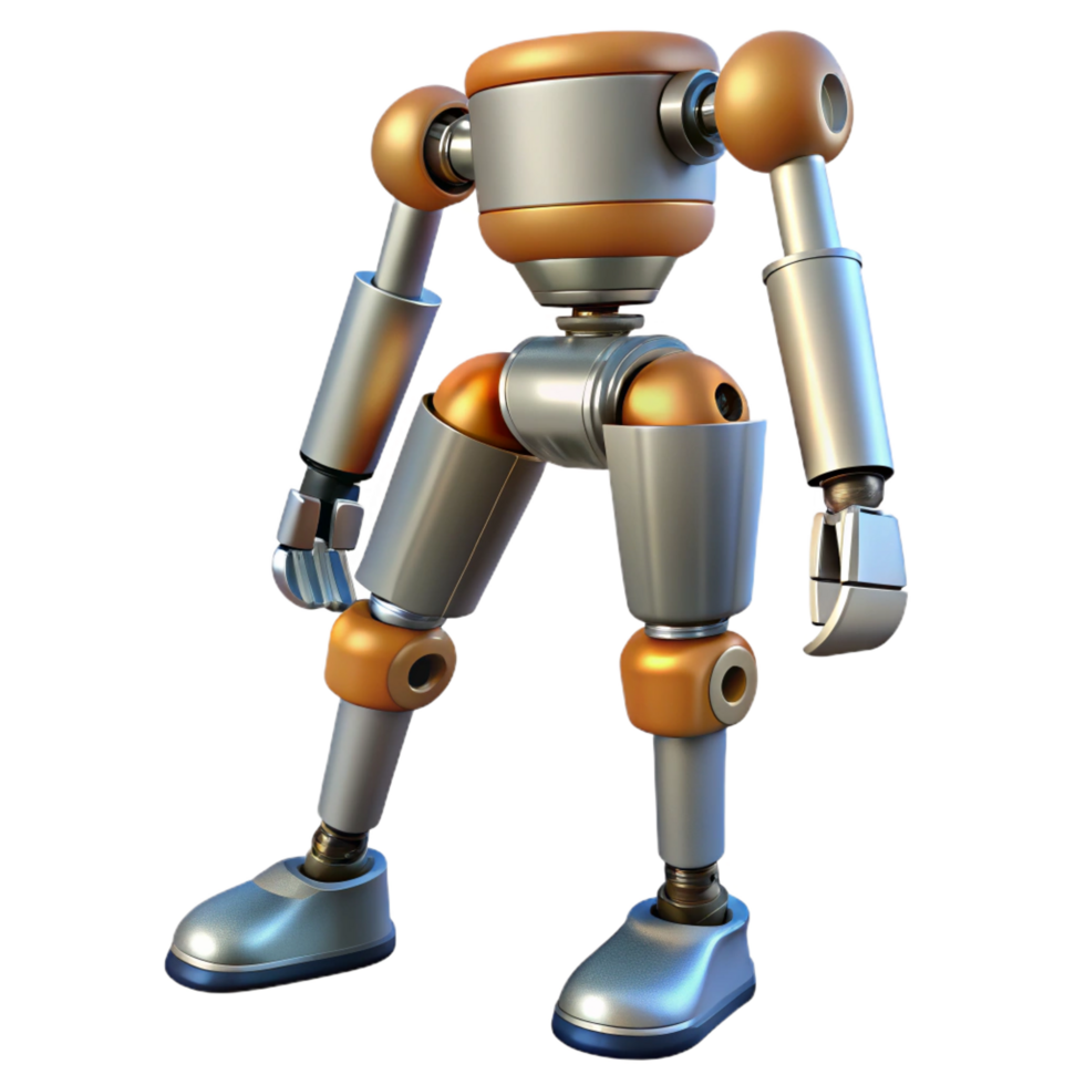 impressive artistic Robot leg with articulated joints professional png
