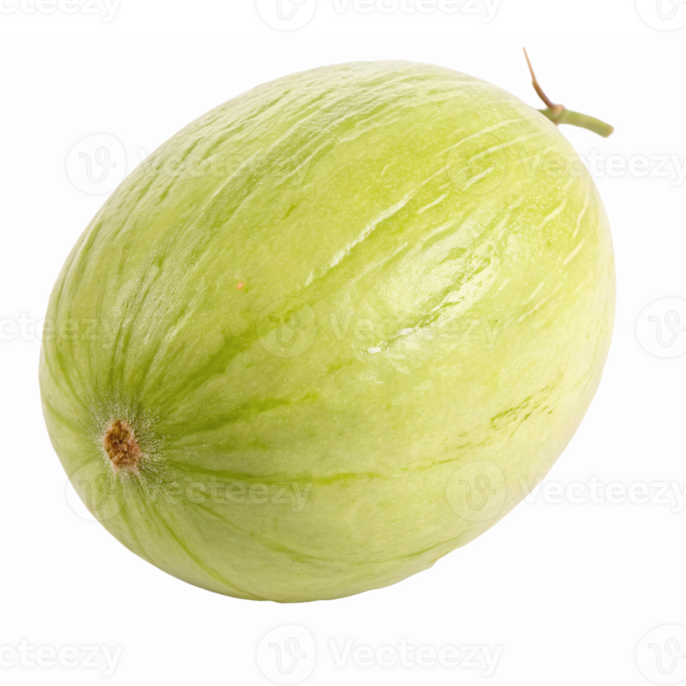 Fresh Green Melon Isolated on Transparent Background Perfect for Culinary and Health Designs png