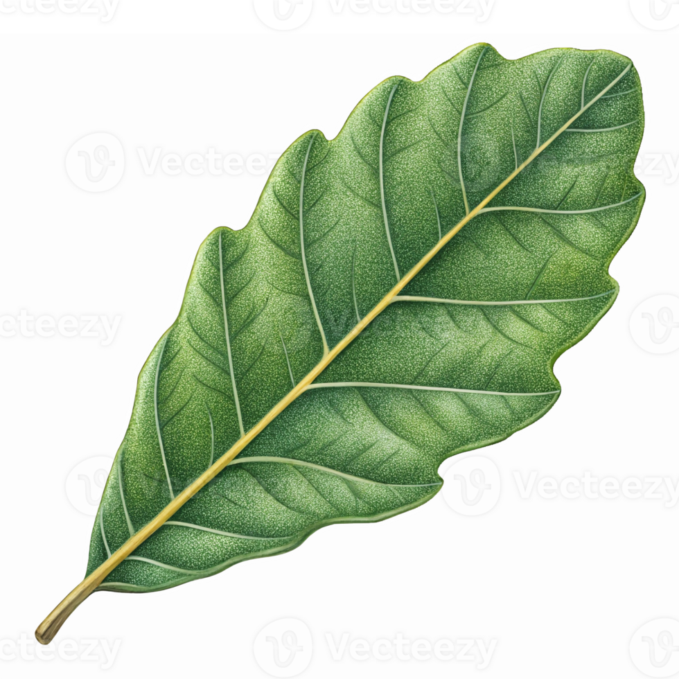 Detailed Green Bay Leaf Isolated on Transparent Background for Culinary and Graphic Use png