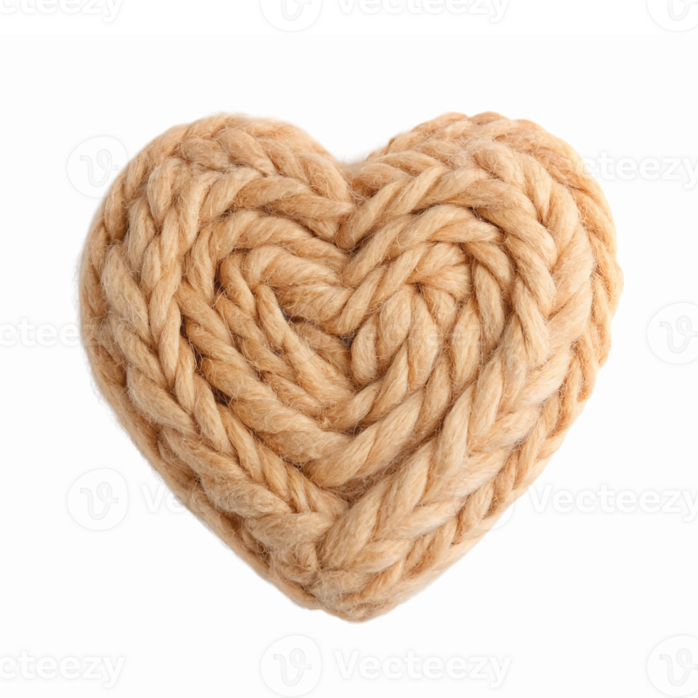 Knotted Ropes Heart Shape Decorative Element for Crafts and Home Decor Projects png