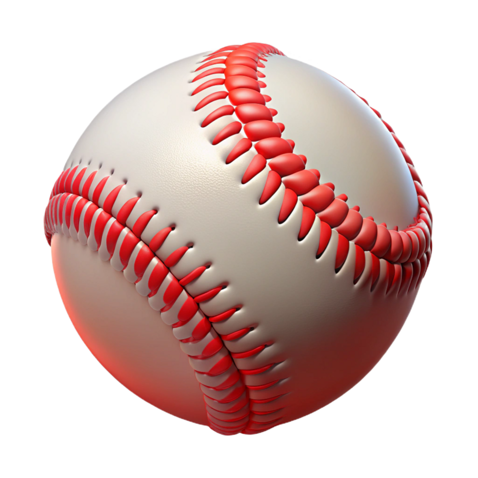 extraordinary rustic A baseball with red stitching detailed png
