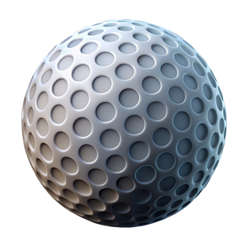 serene artistic A golf ball with dimples premium png