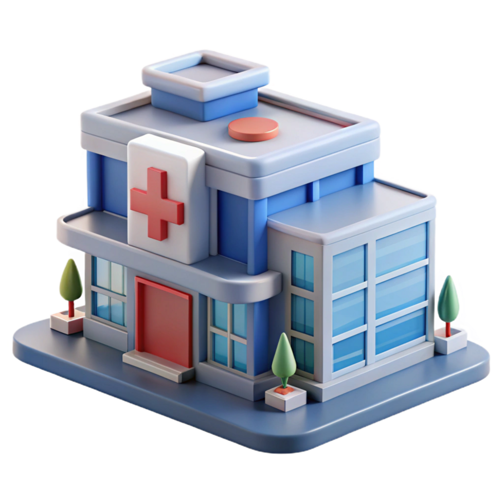 magnificent contemporary Detailed architectural section drawing of a hospital, genuine png