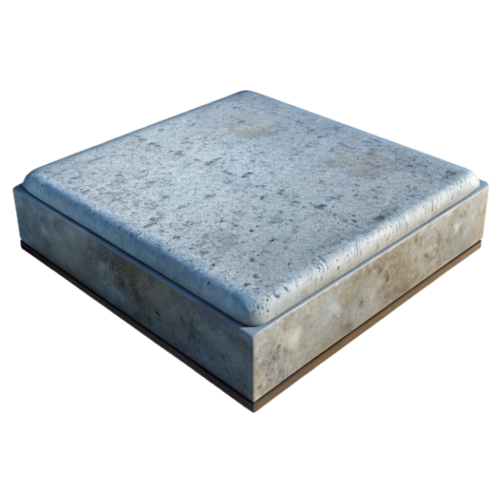 serene modern Concrete slab, exclusive png