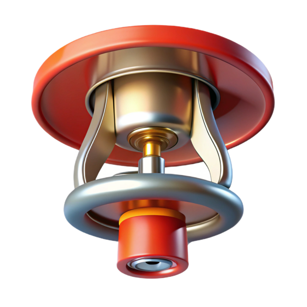 dramatic vintage Fire sprinkler head, 4K png