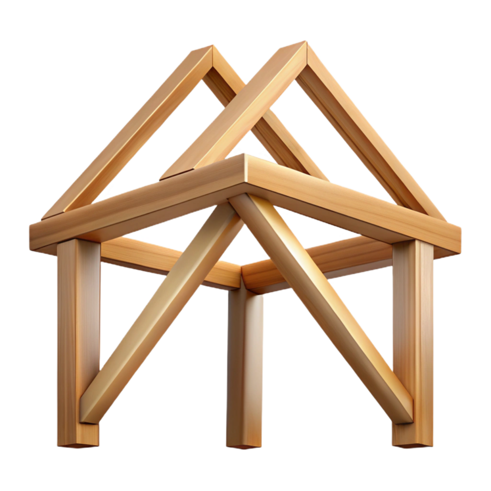 impressive artistic Truss, timber, high resolution png
