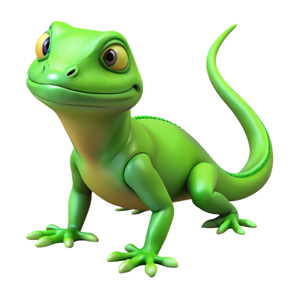 beautiful vintage Lizard, iguana, green, high resolution png