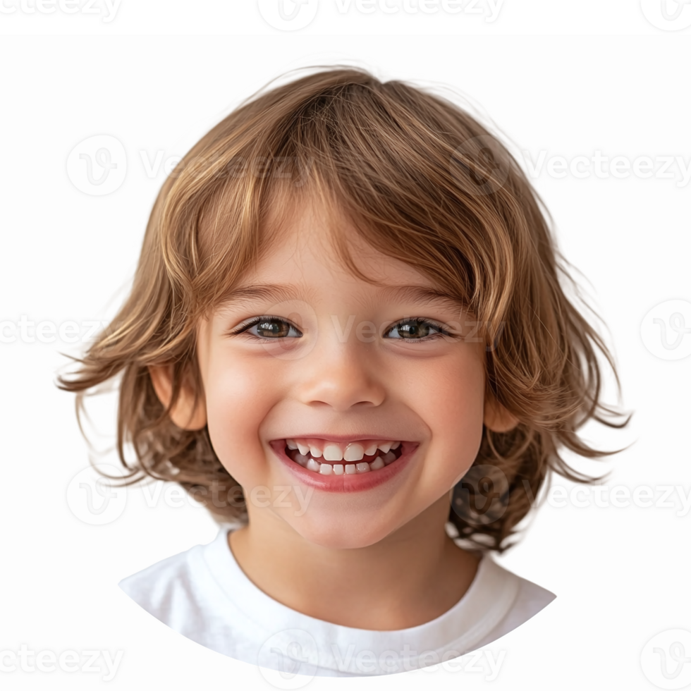 Cheerful Child Smiling with Joyful Expression for Positive Marketing and Family Themes png