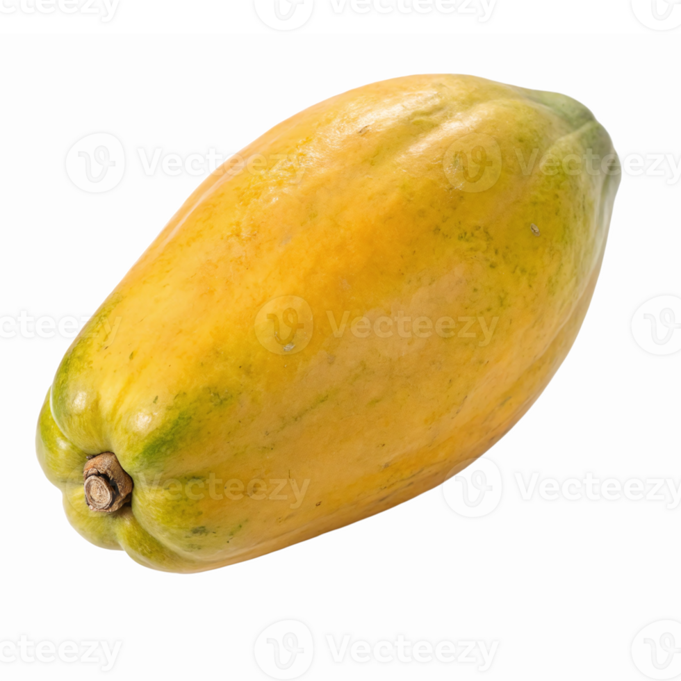 Fresh Ripe Papaya Fruit Isolated on Transparent Background for Culinary and Health Designs png
