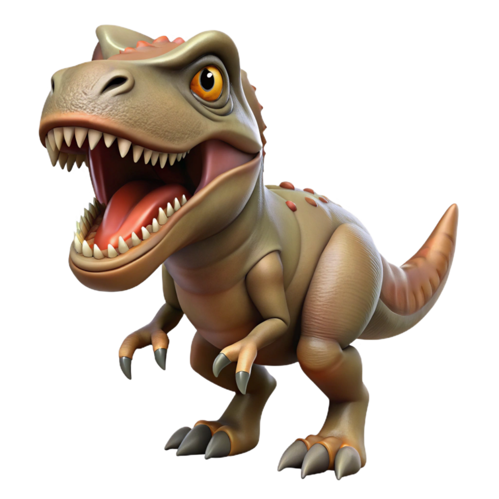 extraordinary artistic Prehistoric dinosaur, T-Rex, sharp teeth, exclusive png