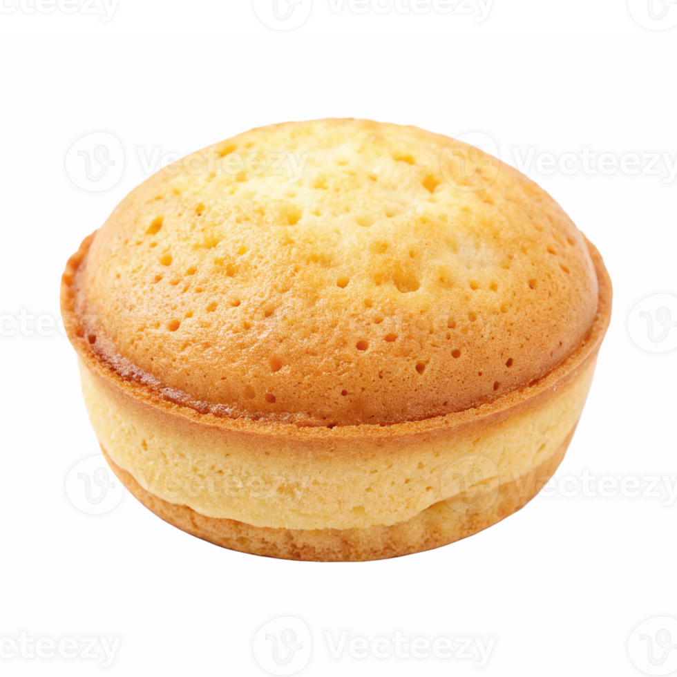 Freshly Baked Golden Muffin Isolated on Transparent Background for Culinary Graphics png