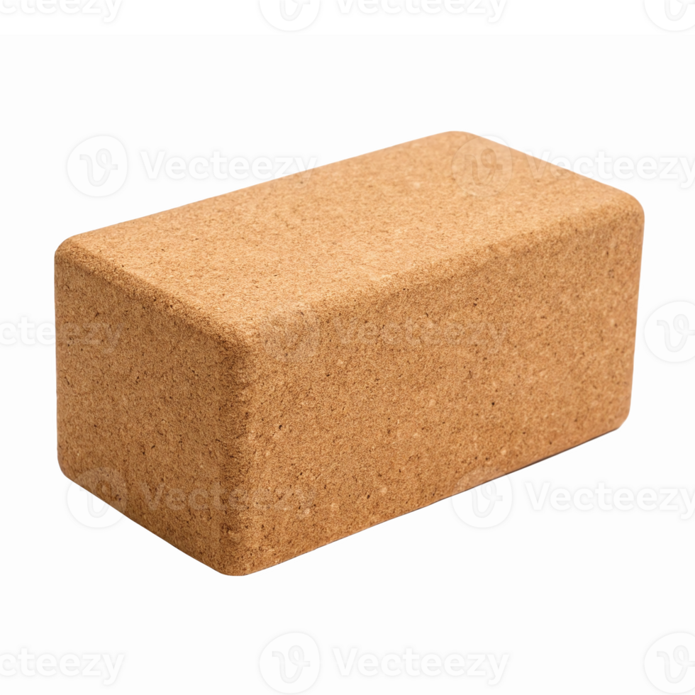 Natural Cork Block for Eco-Friendly Crafts and Home Decor Projects png