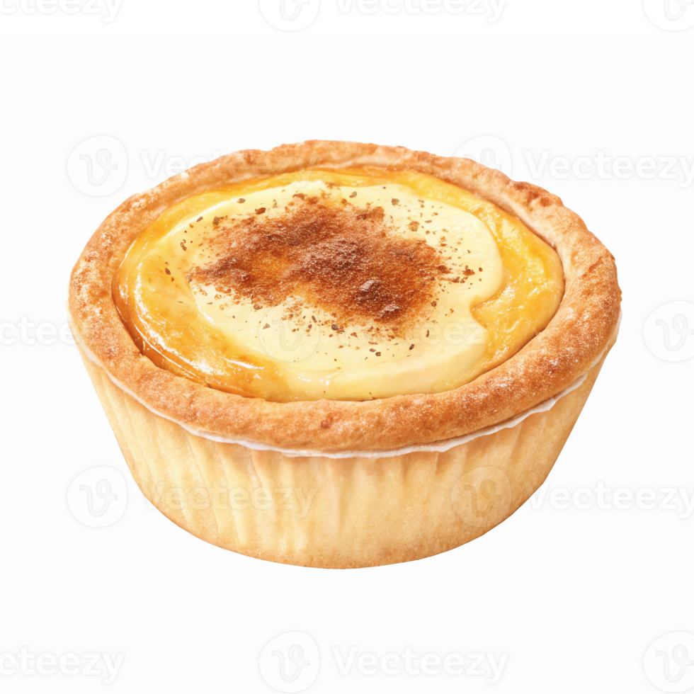 Delicious Egg Tart with Creamy Custard and Golden Crust for Dessert Lovers png