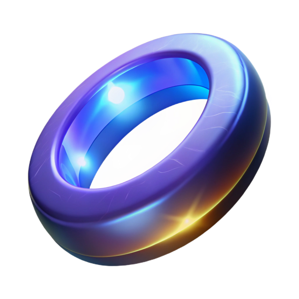 beautiful vintage A magic ring, glowing with an inner light exclusive png