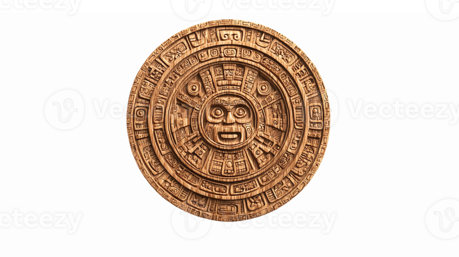 Aztec Calendar Stone Intricate Design with Epic Historical Significance for Cultural Projects png