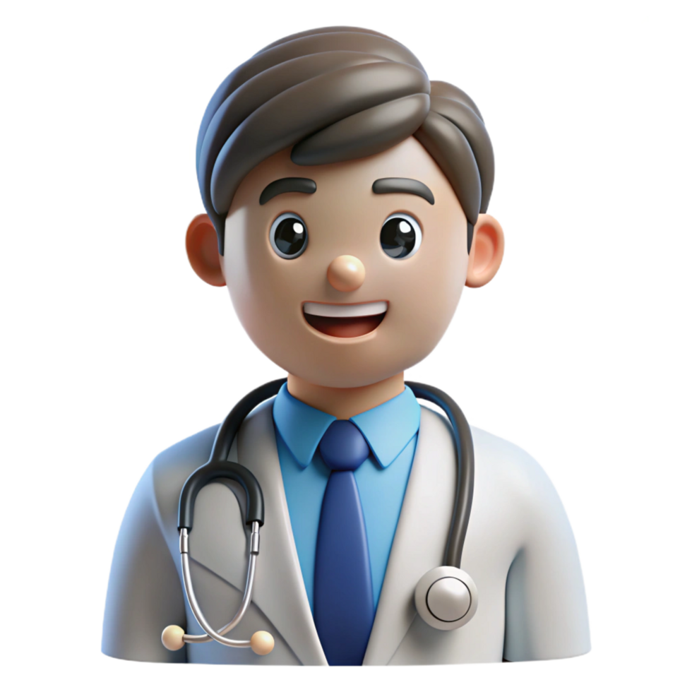 extraordinary creative Doctor with a stethoscope, authentic png