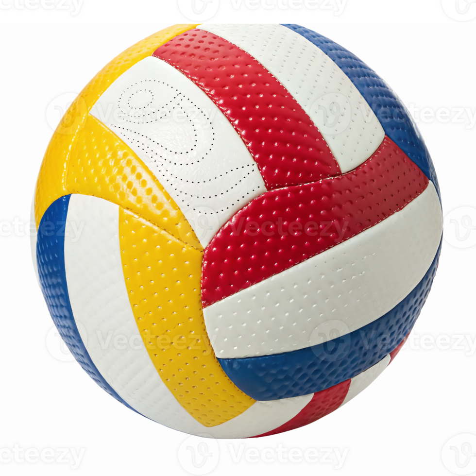 Colorful Volleyball with Distinctive Patterns Ideal for Sports Promotions and Branding png