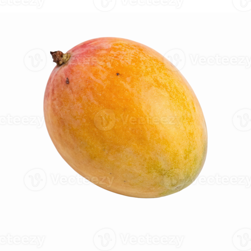 Fresh Ripe Mango Isolated on Transparent Background Digital Food Illustration png